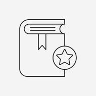 media book line icon N4