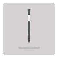 Vector of flat icon paintbrush N3