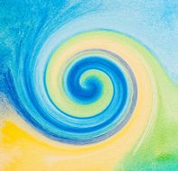 colorful swirl - abstract graphic design background