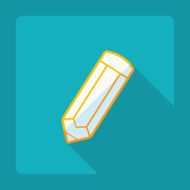 Flat modern design with shadow pencil