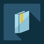 Flat modern design with shadow textbook