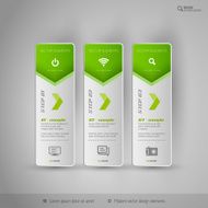 Modern tabs as design elements Business symbols N24