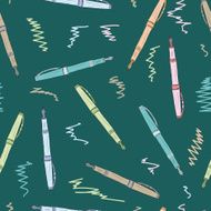 Seamless colored pens