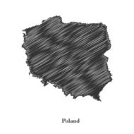 Poland map icon for your design