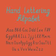 Hand lettering alphabet
