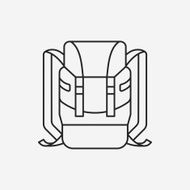 backpack line icon N23