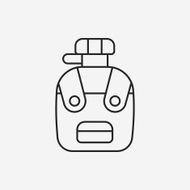 backpack line icon N24