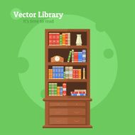 bookcase with books N2