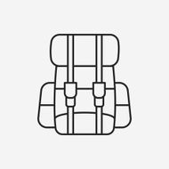 backpack line icon N28