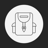 backpack line icon N31