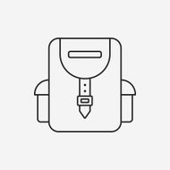 backpack line icon N32
