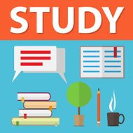 Flat design vector illustration concepts of education N4