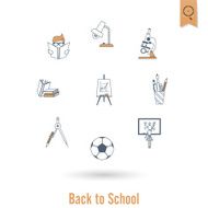 school and education icons N644