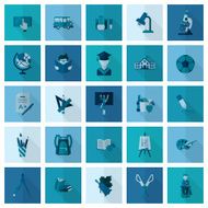 school and education icons N649