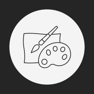 Palette line icon N4