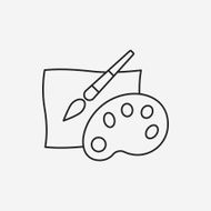 Palette line icon N5