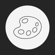 Palette line icon N8