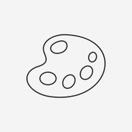 Palette line icon N9
