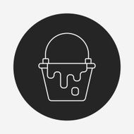 Pigment paint line icon N6