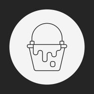 Pigment paint line icon N8