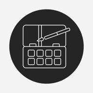 Palette line icon N10