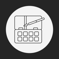 Palette line icon N12