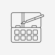 Palette line icon N13