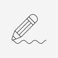 pencil line icon N4
