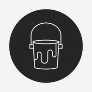 Pigment paint line icon N10