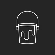 Pigment paint line icon N11