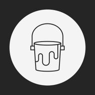 Pigment paint line icon N12