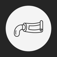 Pigment paint line icon N16