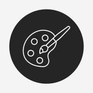 Palette line icon N14