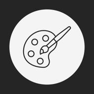 Palette line icon N16