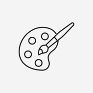 Palette line icon N17