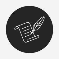 poetry line icon