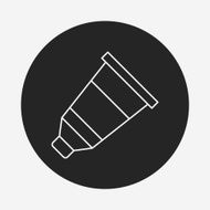 Pigment paint line icon N18