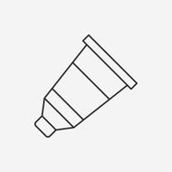 Pigment paint line icon N21