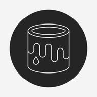 Pigment paint line icon N22
