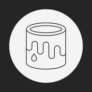 Pigment paint line icon N24