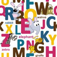 Seamless pattern of letters N2