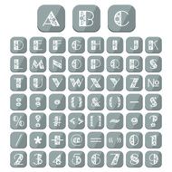 flat alphabet floral ornament on a volume buttons N6