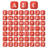 flat alphabet floral ornament on a volume buttons N7