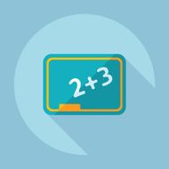 Flat modern design with shadow school board N2