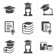 Education Icons Set N25