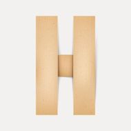 3d elegant folded paper letter H