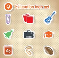 Education icons design vector