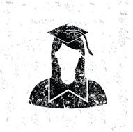 Student design on old background vector