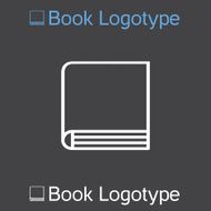 Vector icon of book school symbol book logo
