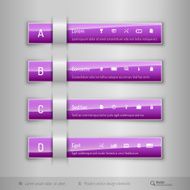 Modern business tabs infographics template for web design or N2